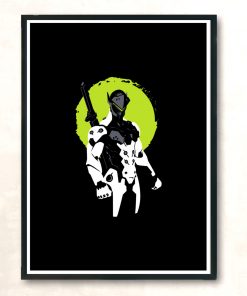 Shooter Ninja Modern Poster Print