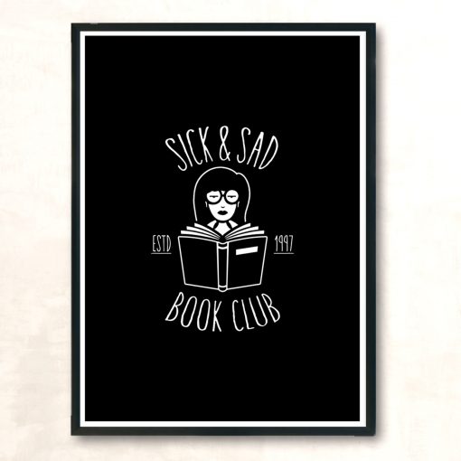 Sick And Sad Book Club Modern Poster Print