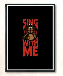 Sing With Me Black Modern Poster Print