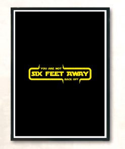 Six Feet Away Modern Poster Print