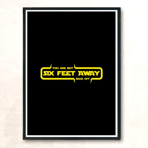 Six Feet Away Modern Poster Print