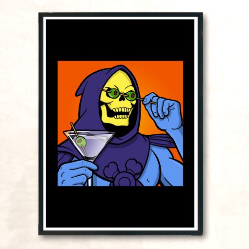 Skeletini Modern Poster Print