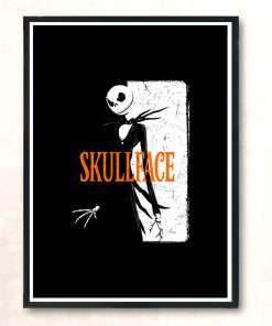 Skullface Modern Poster Print