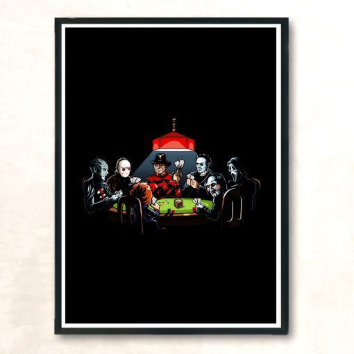 Slasher Poker Modern Poster Print