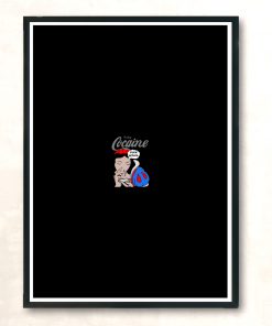 Snow White Enjoy Cocaine Modern Poster Print