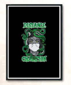 Social Distance Champion Modern Poster Print