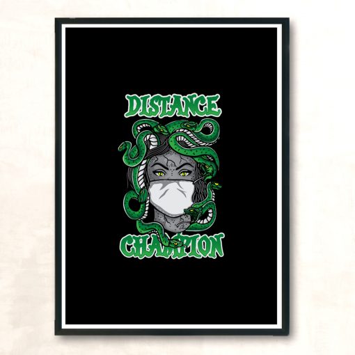 Social Distance Champion Modern Poster Print