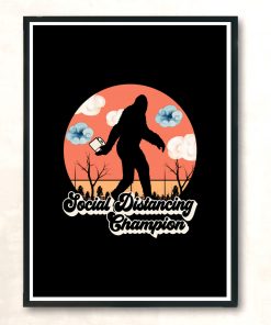 Social Distancing Champion 2 Modern Poster Print