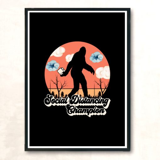 Social Distancing Champion 2 Modern Poster Print