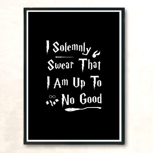 Solemnly Swear Wizard Modern Poster Print