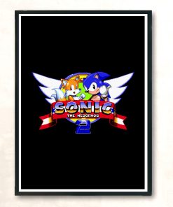 Sonic 2 Title Screen Modern Poster Print