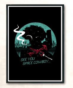 Space Cowboy Modern Poster Print