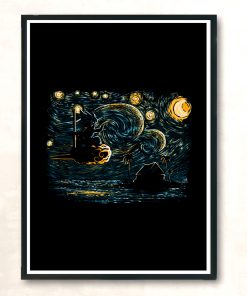 Starry Saiyan Modern Poster Print