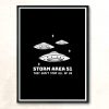 Storm Area 51 Modern Poster Print