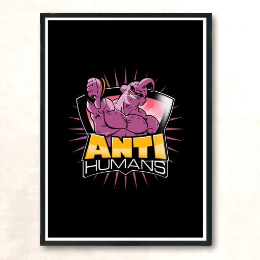 Supabuu Anti Humans Modern Poster Print