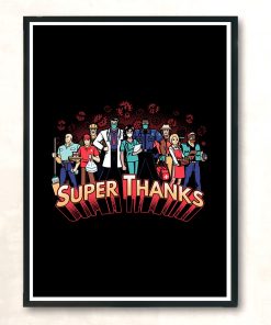 Super Thanks Modern Poster Print