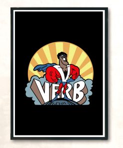 Super Verb Schoolhouse Rock Modern Poster Print