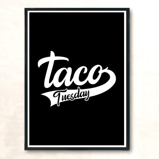 Taco Tuesday Modern Poster Print