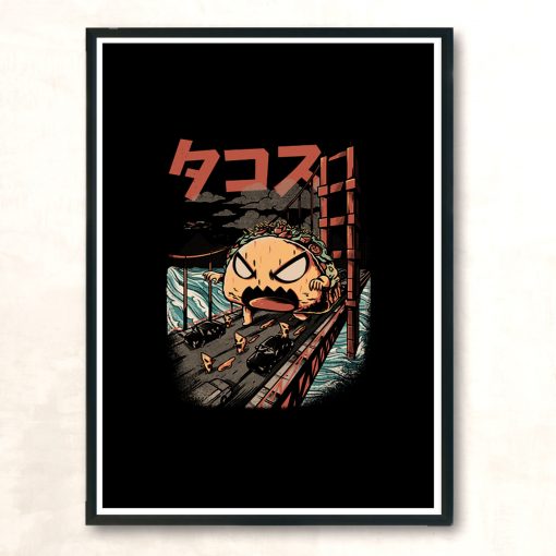 Takaiju Black Modern Poster Print