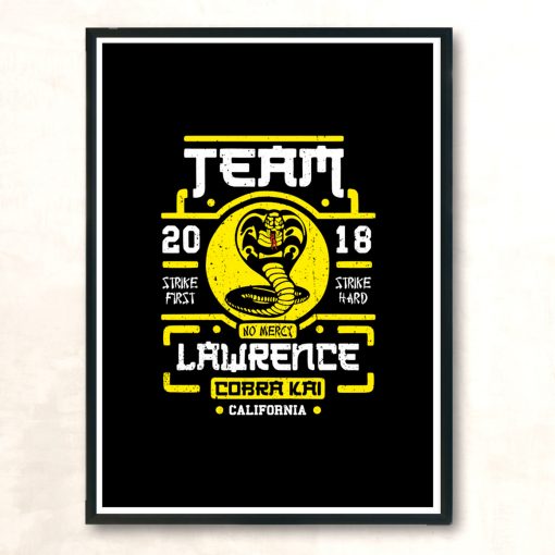 Team Lawrence Modern Poster Print