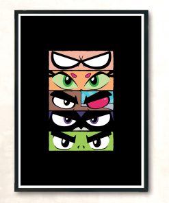 Teen Titans Go Eyes Modern Poster Print