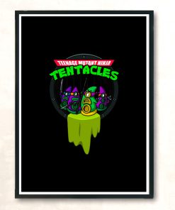 Teenage Mutant Ninja Tentacles Modern Poster Print