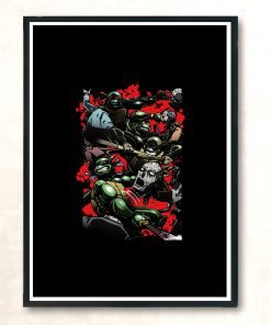 Teenage Mutant Zombie Slayers Modern Poster Print