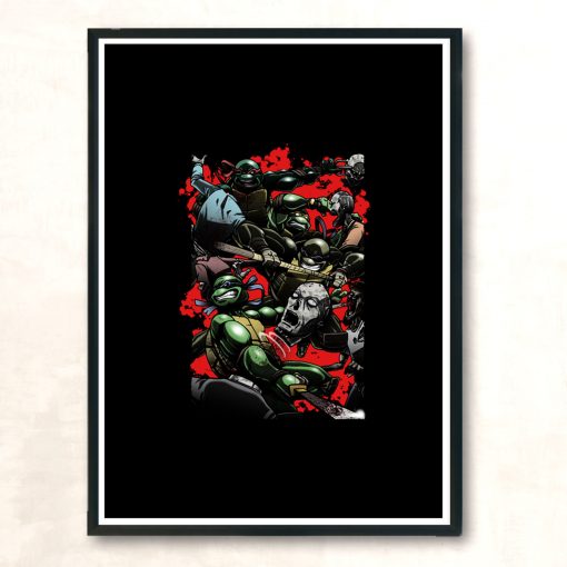 Teenage Mutant Zombie Slayers Modern Poster Print