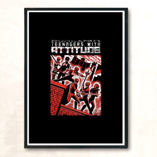 Teenagers With Attitude Modern Poster Print