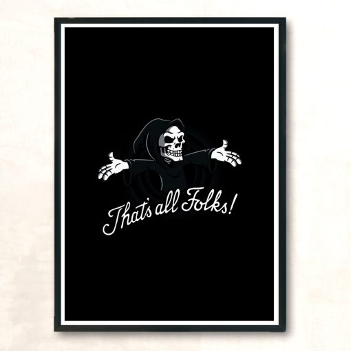 Thats All Folks Modern Poster Print