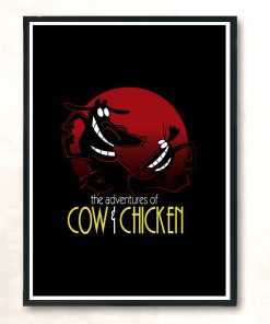 The Adventures Of Cow And Chicken Modern Poster Print