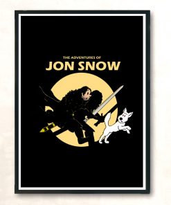 The Adventures Of Jon Snow Modern Poster Print