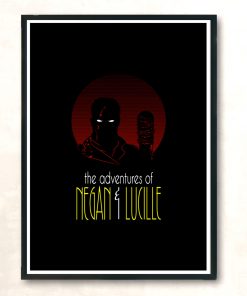 The Adventures Of Negan And Lucille Modern Poster Print