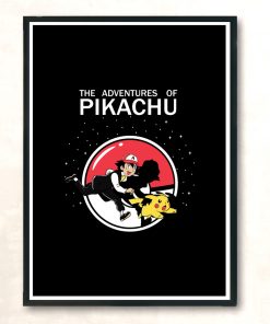 The Adventures Of Pikachu Modern Poster Print