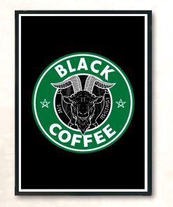 The Black Coffee Modern Poster Print