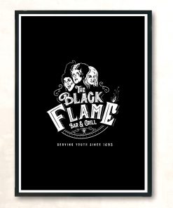 The Black Flame Modern Poster Print