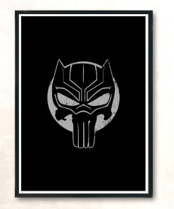 The Black Punisher Modern Poster Print