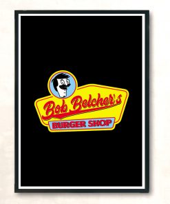 The Burger Shop Modern Poster Print