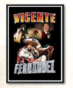 Vicente Fernandez Vintage 90s Retro Vintage Wall Poster