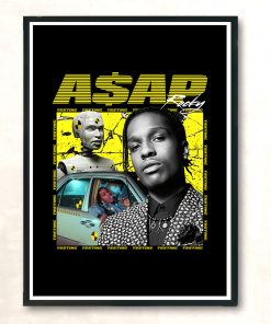 Vintage Hip Hop Asap Rocky Urban Vintage Wall Poster