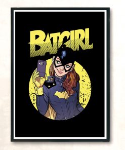 Funny Batman Batgirl Vintage Cartoon Aesthetic Wall Poster