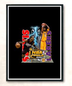 Iverson Vs Kobe Champions Vintage Aesthetic Wall Poster