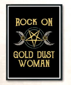 Rock On Gold Dust Woman Stevie Nicks Aesthetic Wall Poster