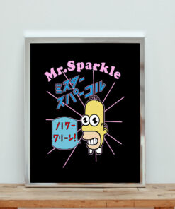 Bart Simpson Mr Sparkle Vintage Cartoon Aesthetic Wall Poster