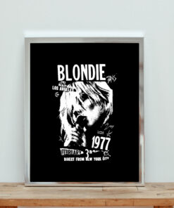 Blondie La 1977 Direct From New York City Aesthetic Wall Poster