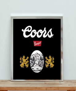 Brixton X Coors Banquet Retro Aesthetic Wall Poster