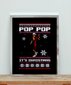 Bruno Mars Pop Pop Ugly Christmas Aesthetic Wall Poster