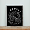 Dark Academia Aesthetic Mushroom Moon Witchy Aesthetic Wall Poster