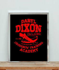 Daryl Dixon Walking Dead Crossbow Training Aesthetic Wall Poster