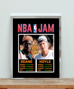 Deane And Hoyle Nba Jam Aesthetic Wall Poster